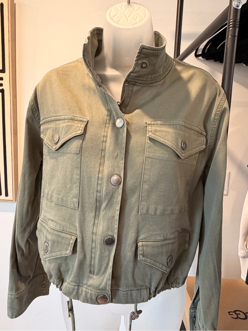Liverpool Utility Jacket in Olive Green